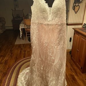 New wedding dress, never worn, got from JJ house, size 22
